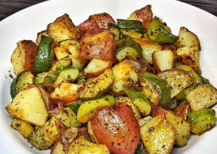 Жареная картошка с овощами