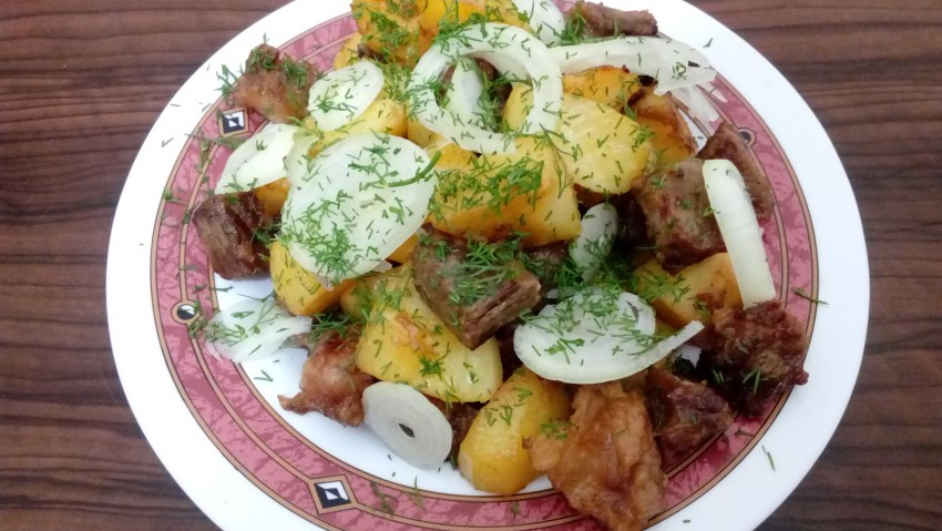 Кыргызский куурдак