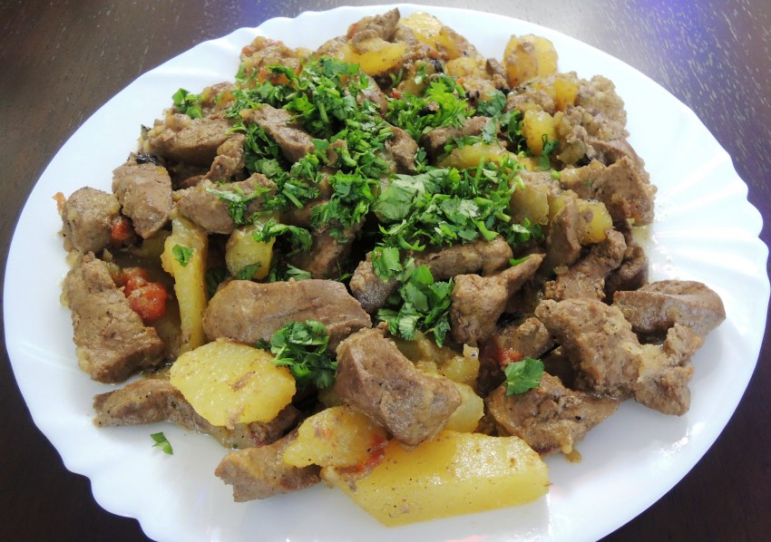 Куурдак из баранины казахский