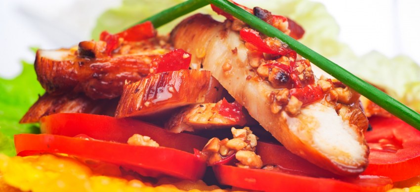 Пряная курица Чили
