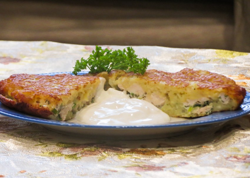 Драники с мясом