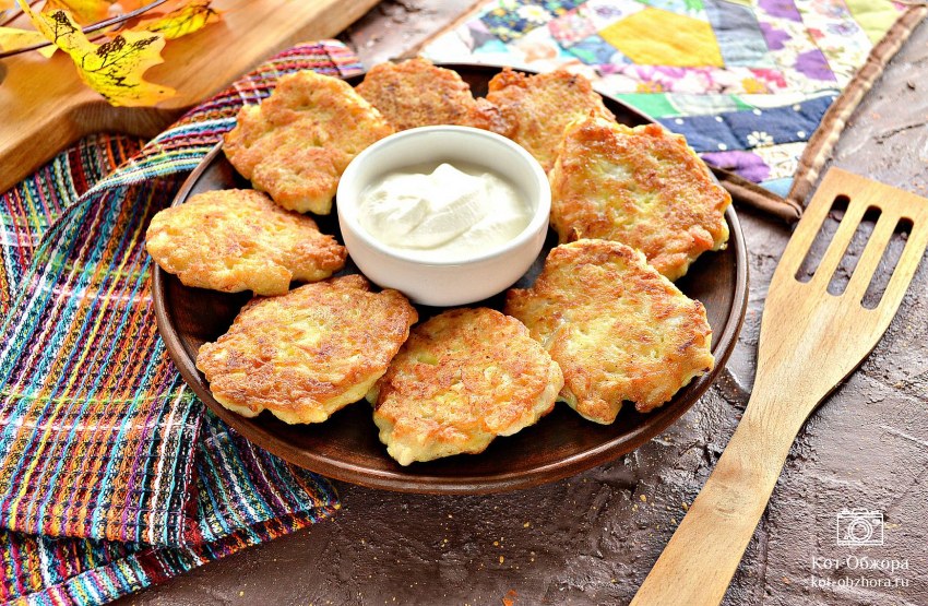Картофельные драники с сыром на сковороде