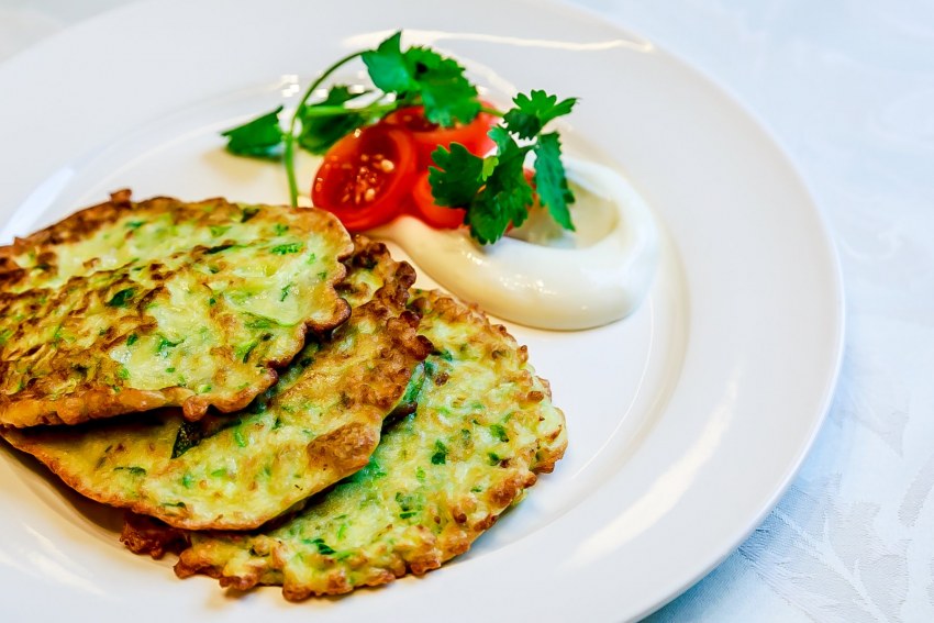 Драники с грудинкой
