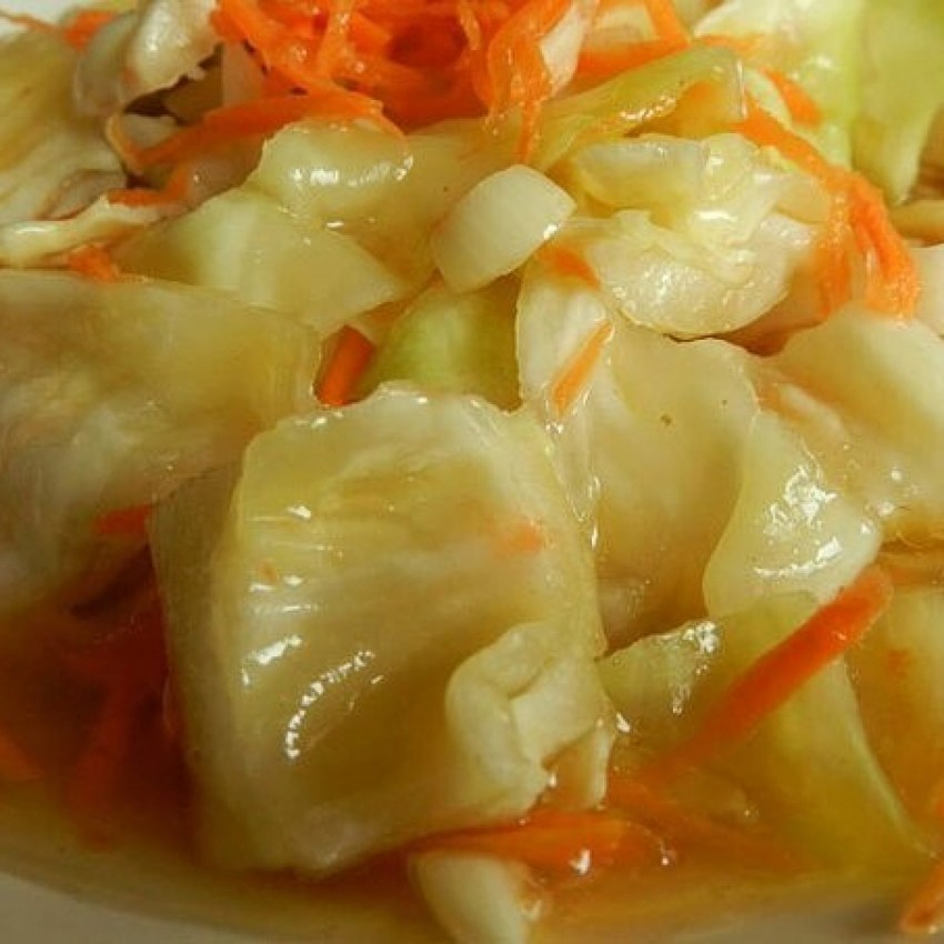 Капуста с морковкой по корейски