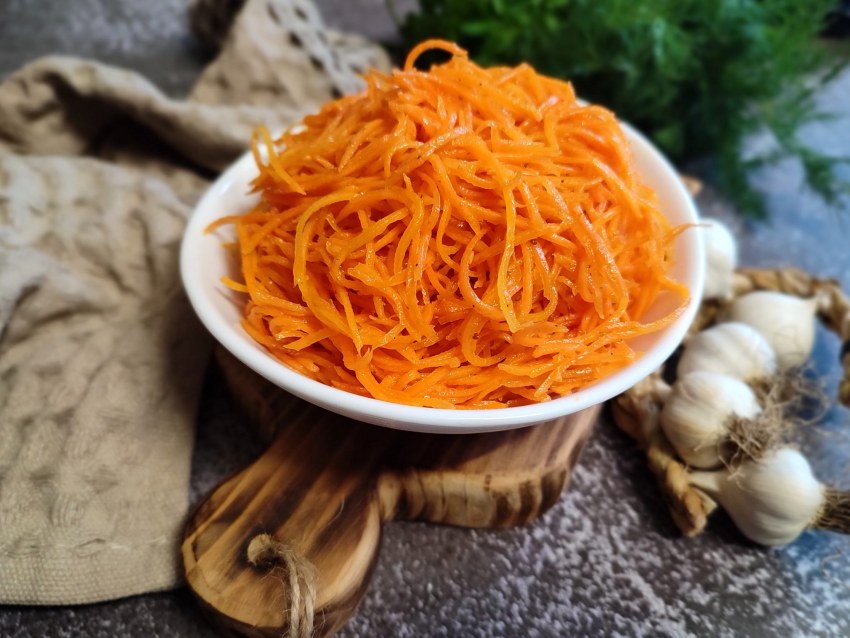 Корейская морковь с капустой