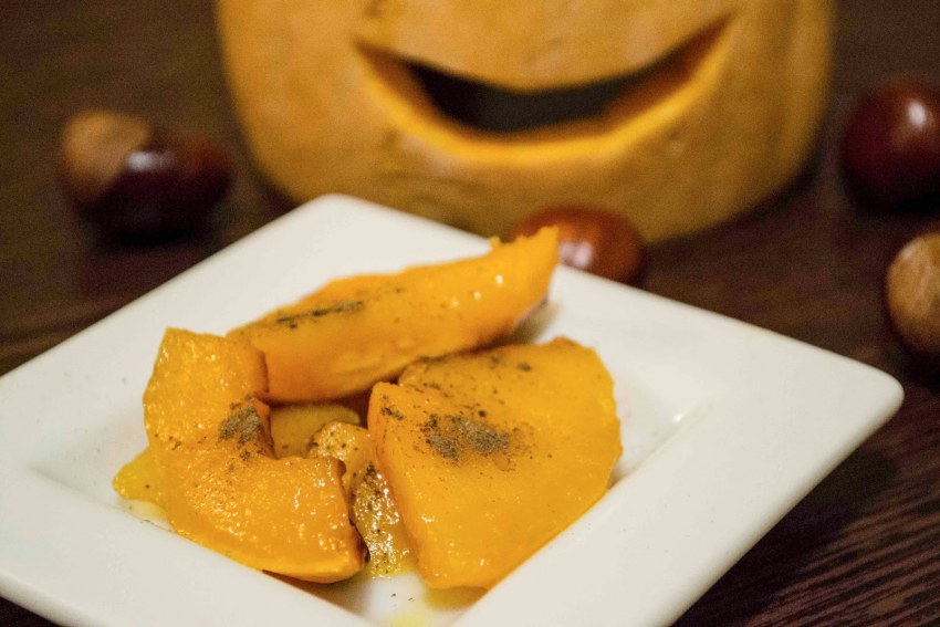 Steamed Khanuma with Pumpkin