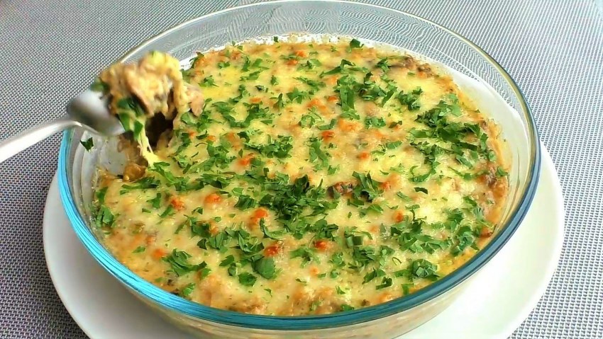 Жульен из баклажанов