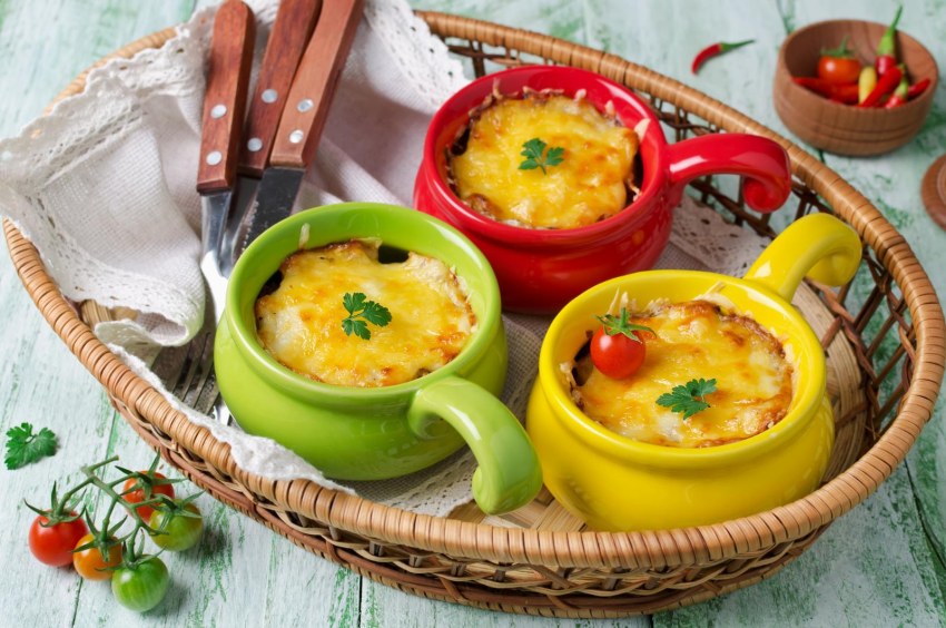 Тарталетки с грибами и креветками