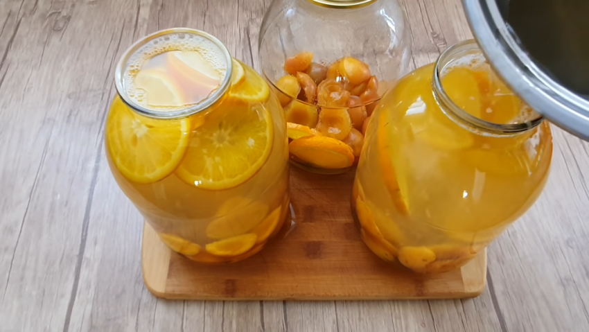 Компот из лимона и мяты