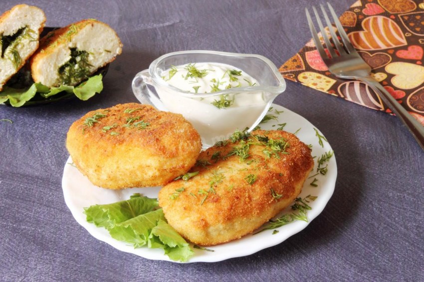 Котлеты куриного фарша из300гр