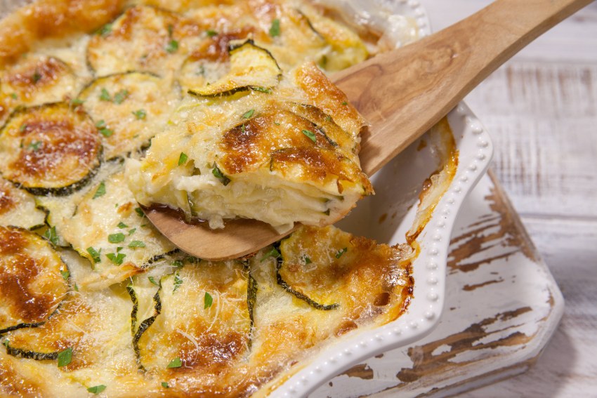 Запеканка с кабачками и сыром