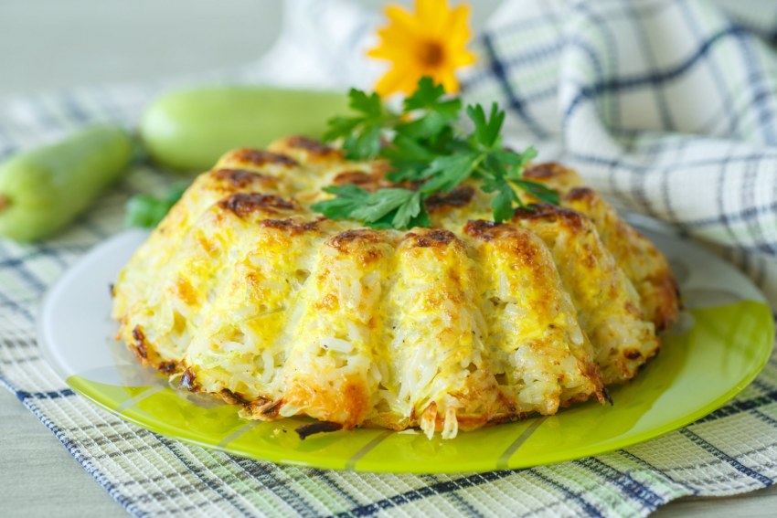 Картофельная запеканка с баклажанами