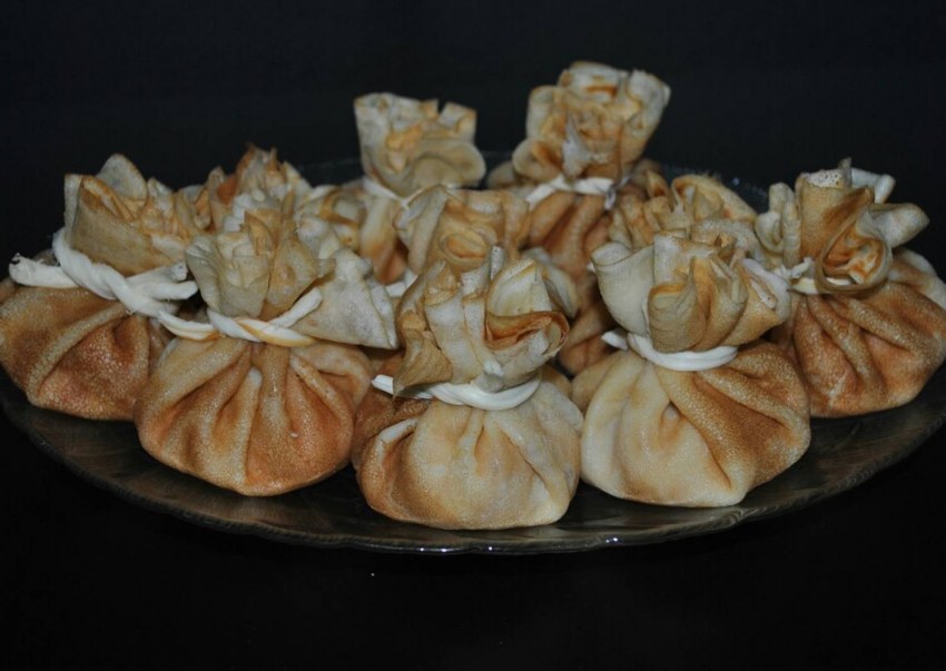 Блины мешочки с начинкой