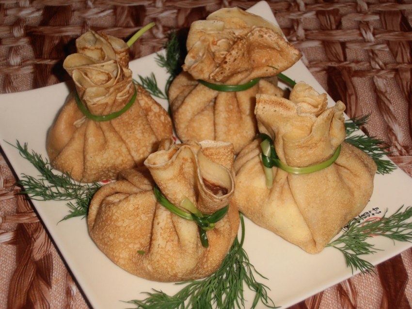 Мешочки из теста