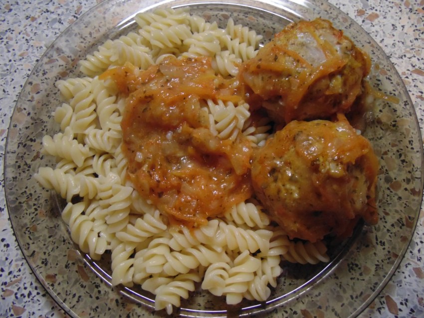 Гречка с куриным фаршем