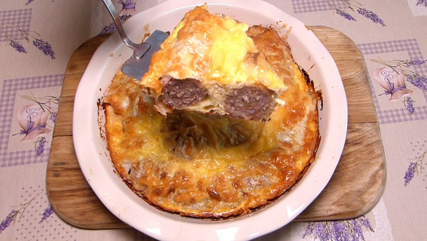 Яблочный пирог из лаваша