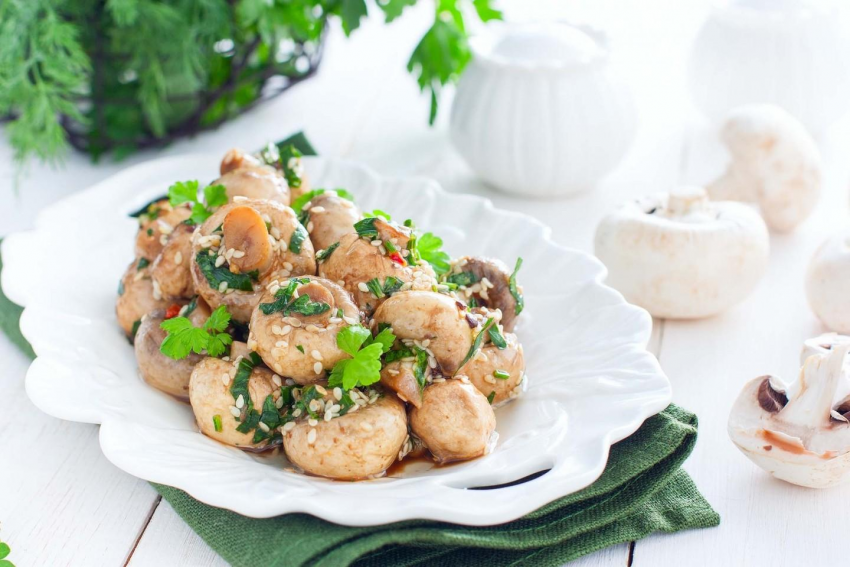 Грибочки по-корейски шампиньоны