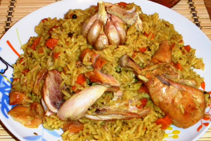 Плов из булгура с индейкой