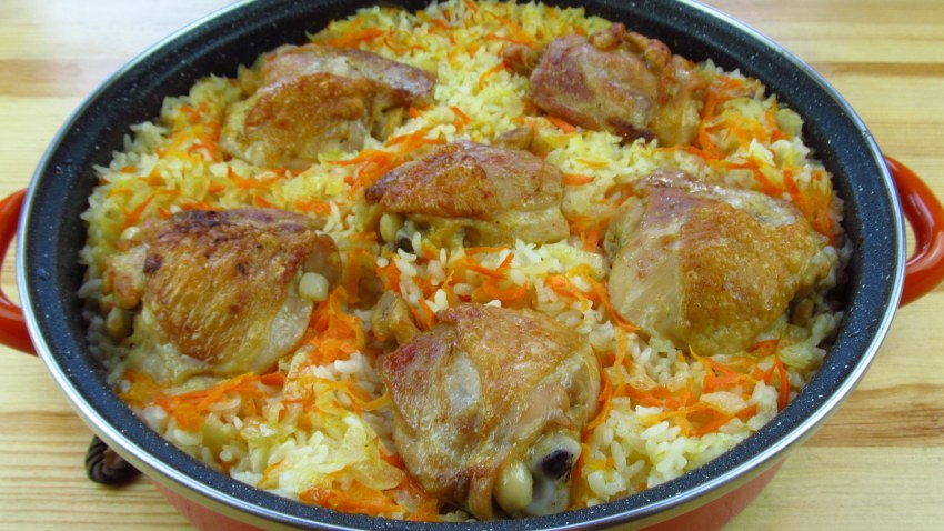Булгур плов с курицей