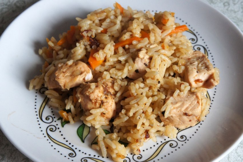 Плов с булгуром и индейкой