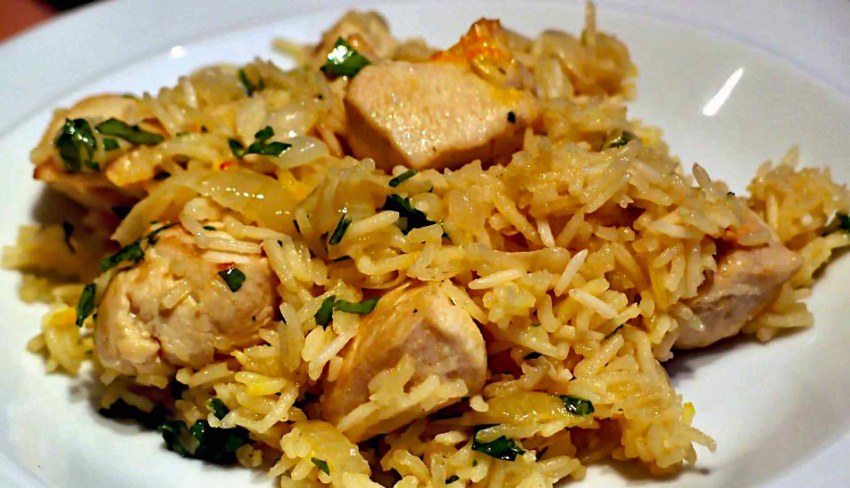 Плов домашний с курицей