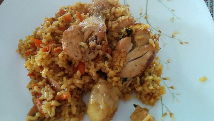 Узбекский плов с курицей