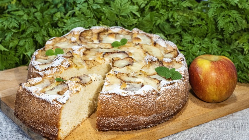 Наталья Калинина шарлотка с яблоками