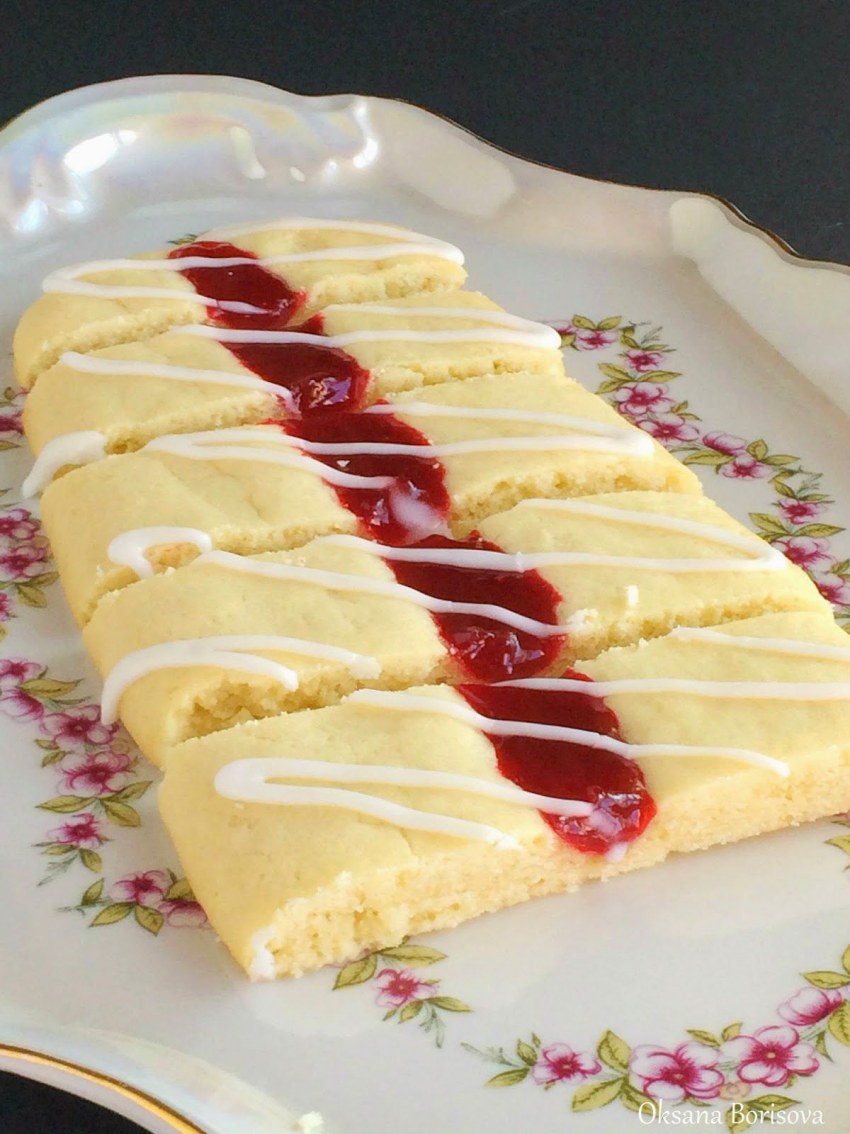 Песочные полоски с джемом