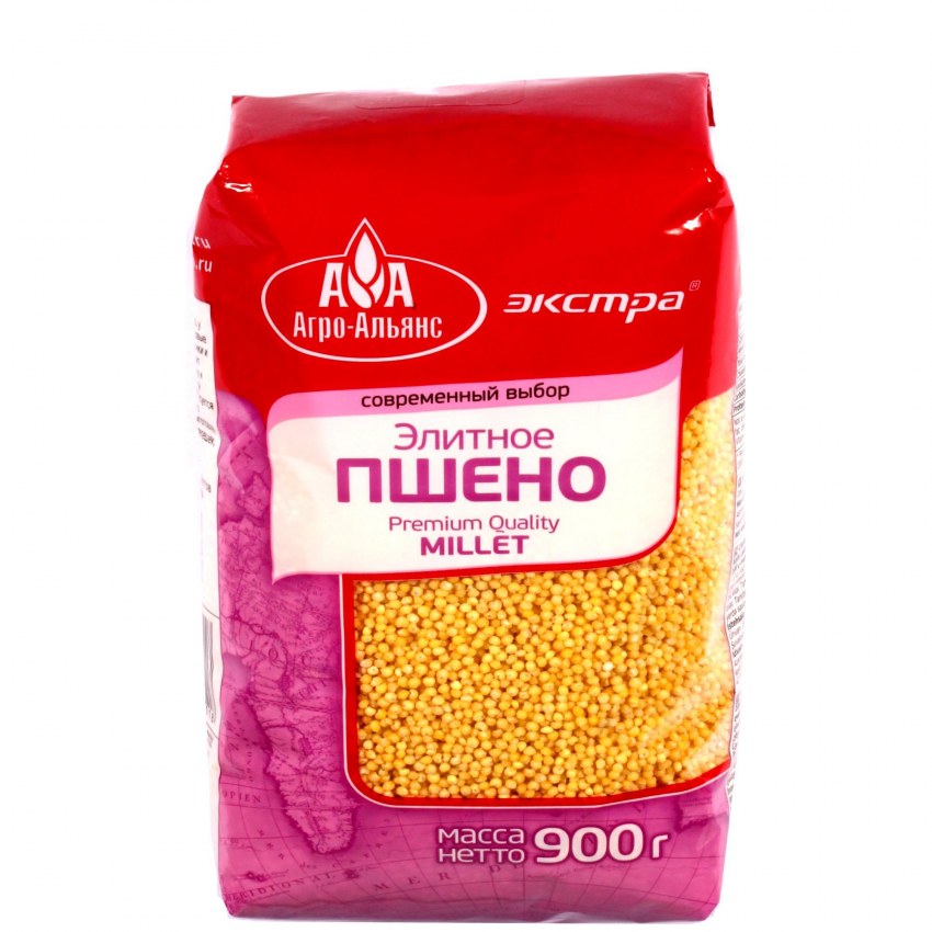 Пшено крупа 800гр Лорандия