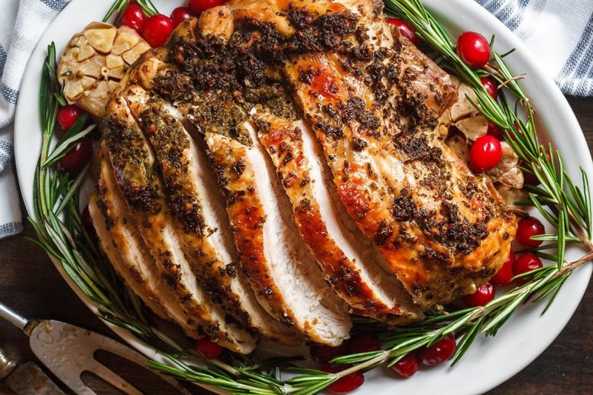 Сочная индейка на сковороде с овощами