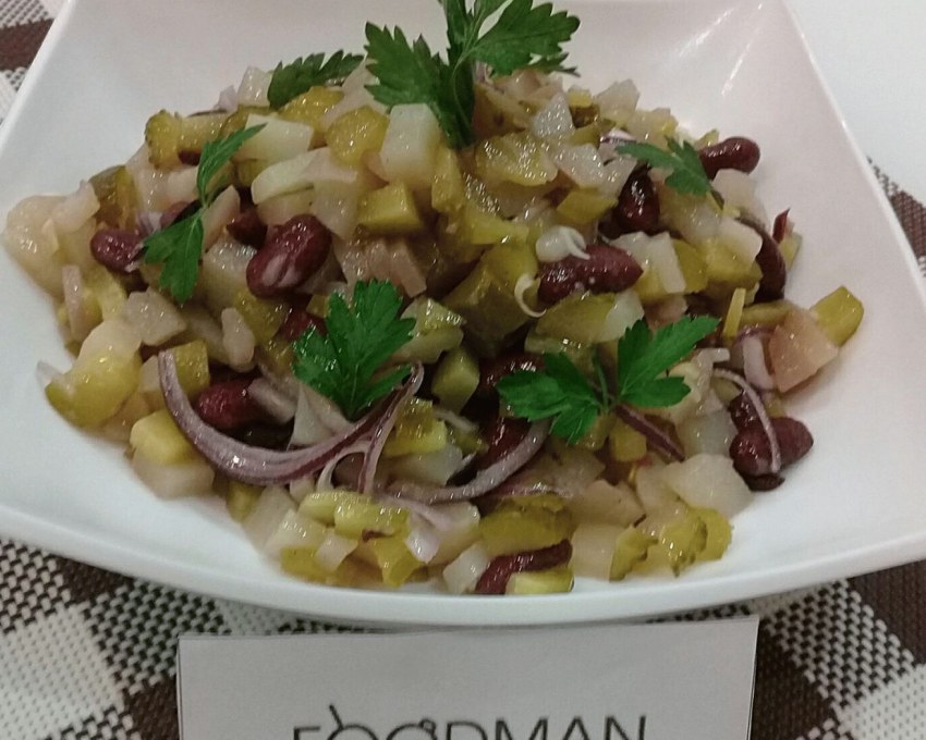 Салат картофель фасоль