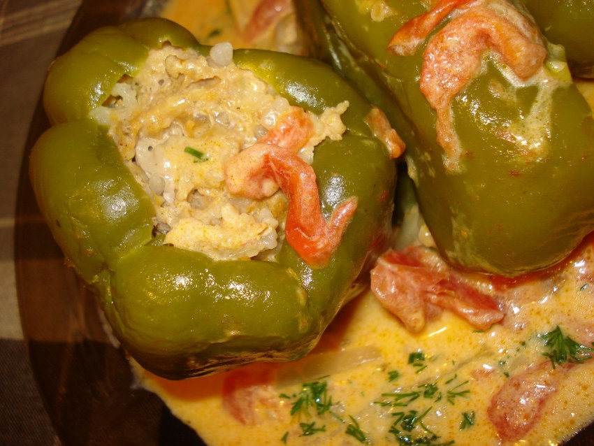 Гогошары фаршированные овощами