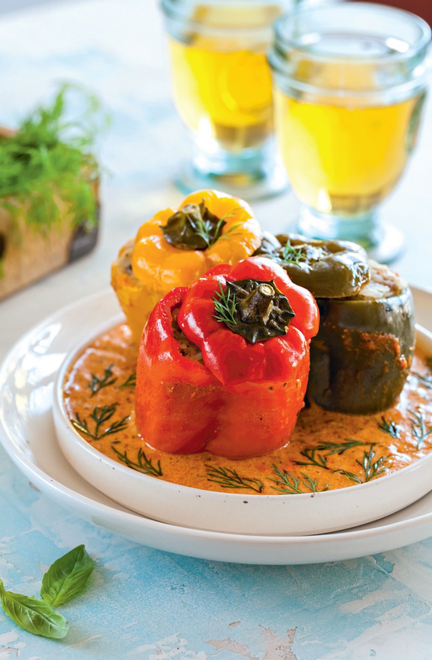 Мини перец фаршированный чоризо