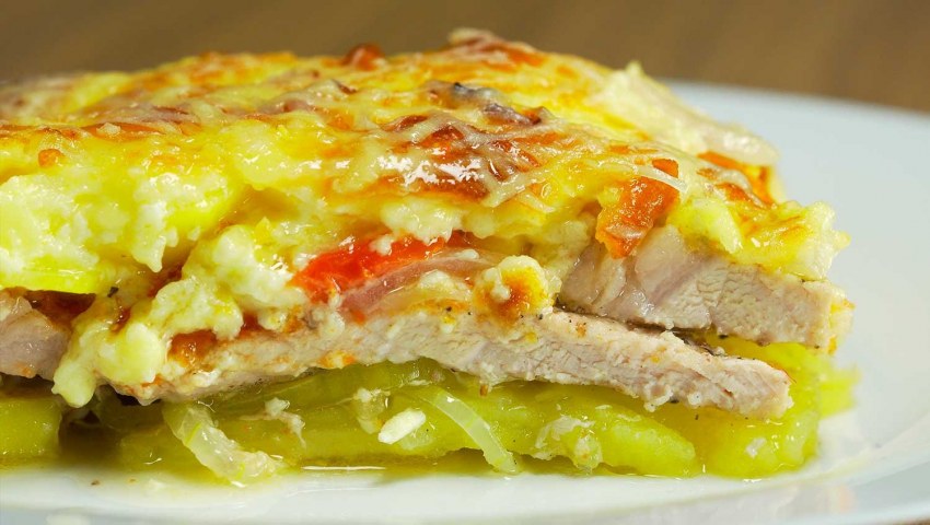 Свиной эскалоп с грибами