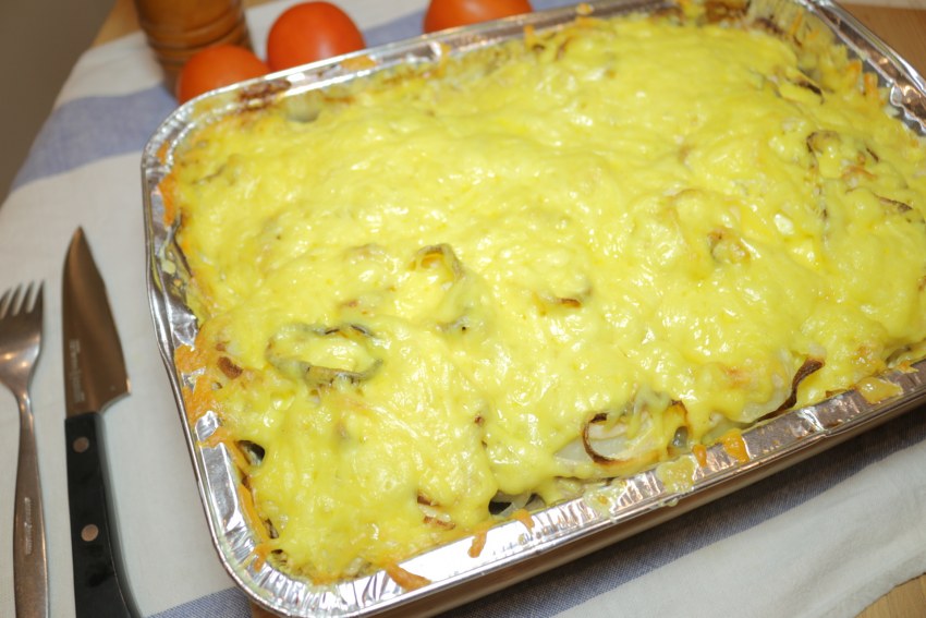 Запеканка мясо по-французски с картошкой