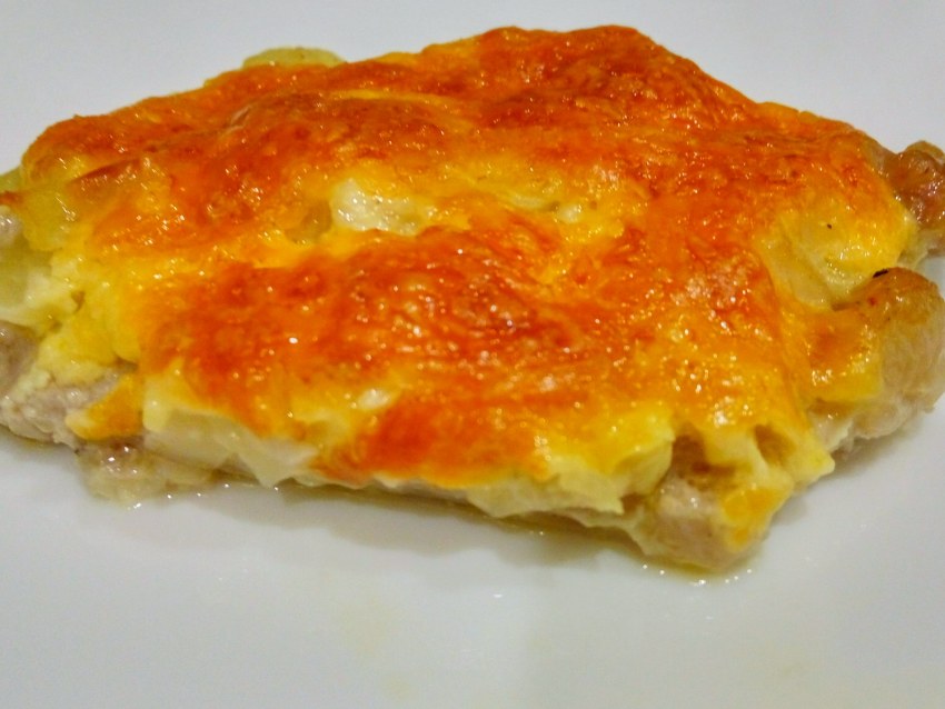 Запеканка с курицей и картошкой