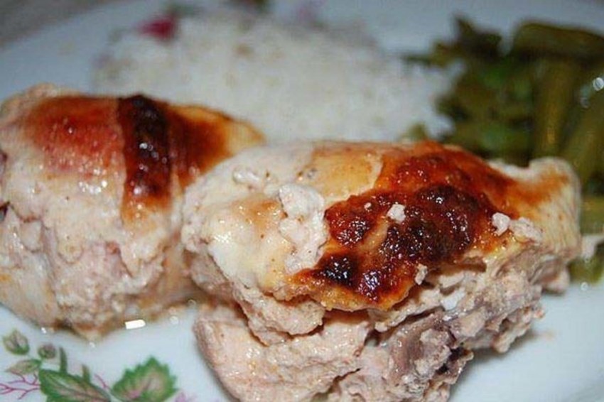 Куриное филе в сливочном соусе
