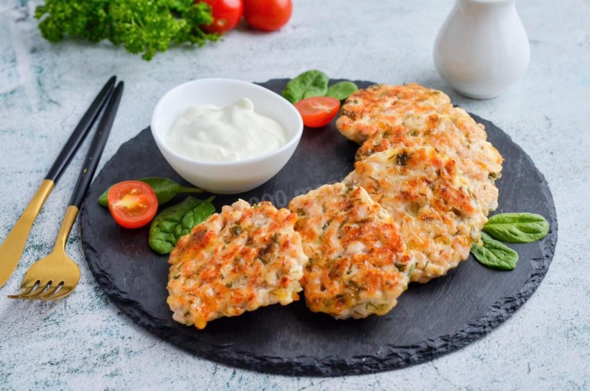 Рубленые котлеты из куриного фииле с мукой пошагово фото