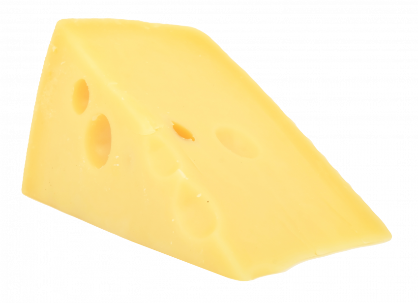 Кусок сыра без фона