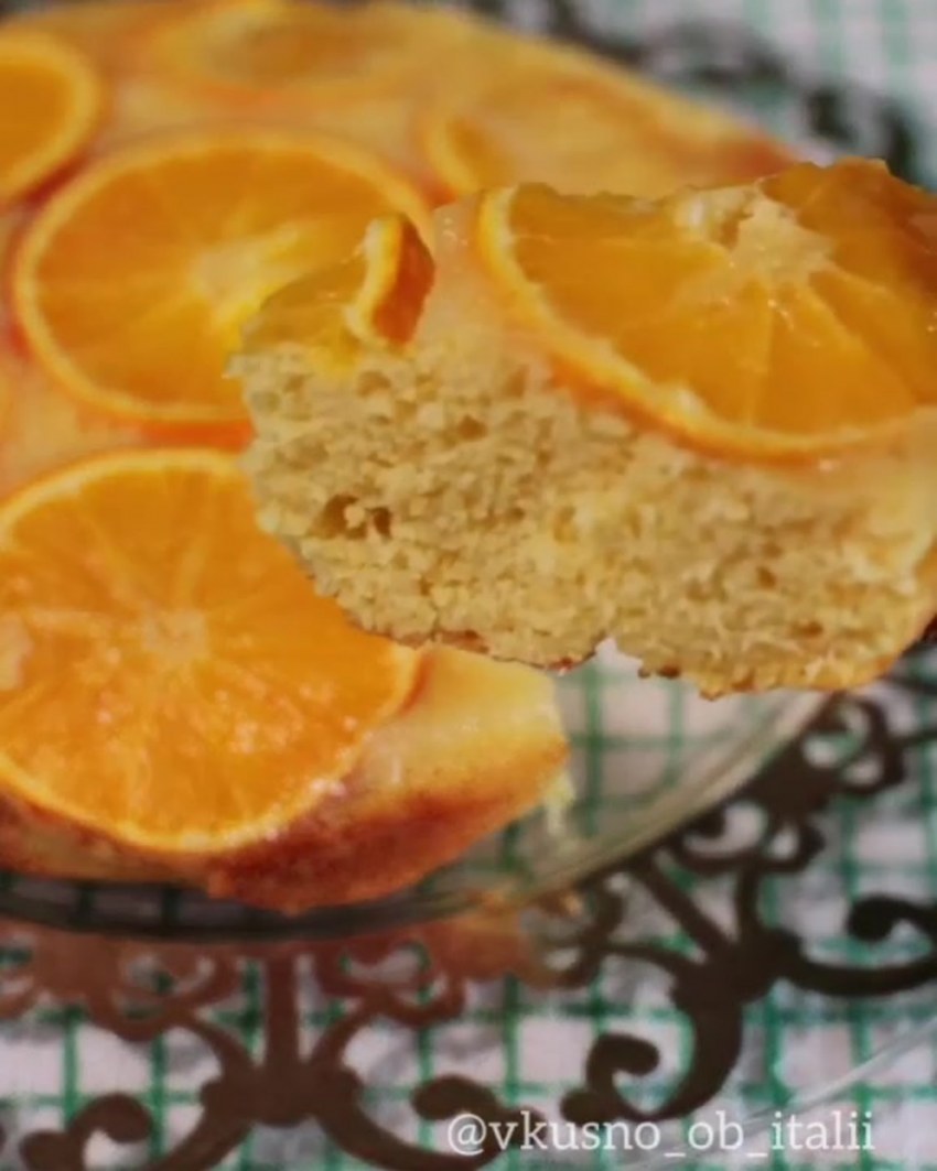 Шарлотка с апельсинами