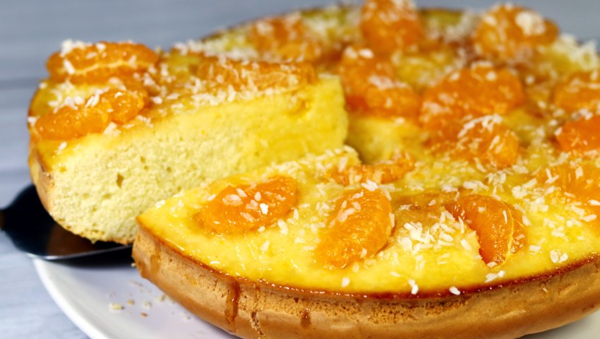 Постный апельсиновый кекс