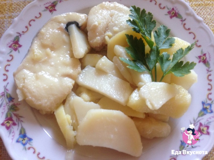Блюда с зубаткой и картошкой