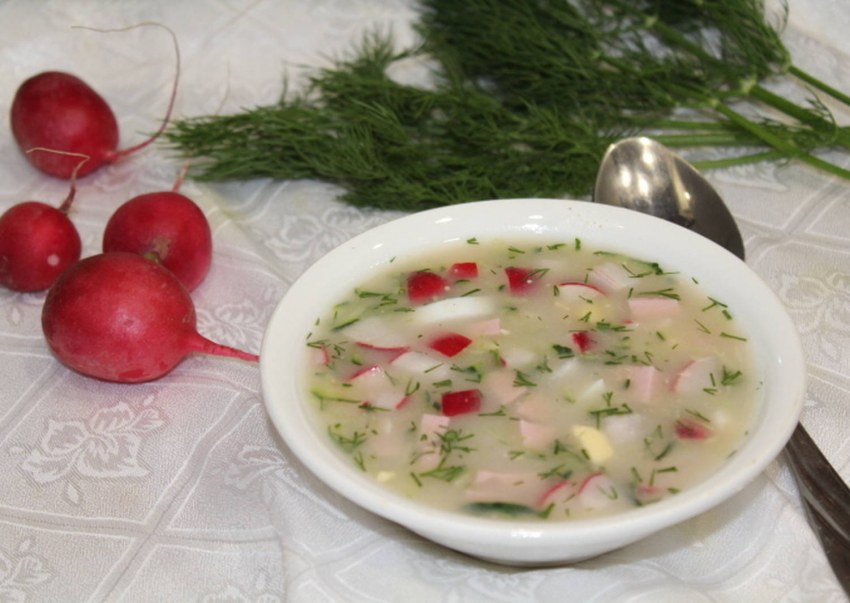 Суп с редисом