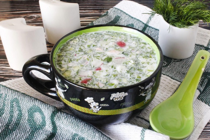 Классика окрошка на квасе