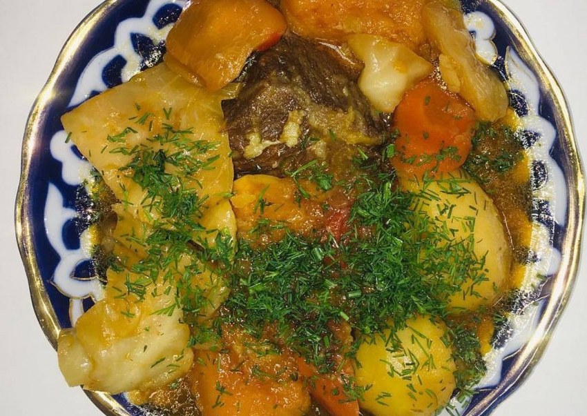 Салат с куриной печенью