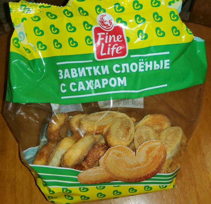 Печенье ушки в сахаре