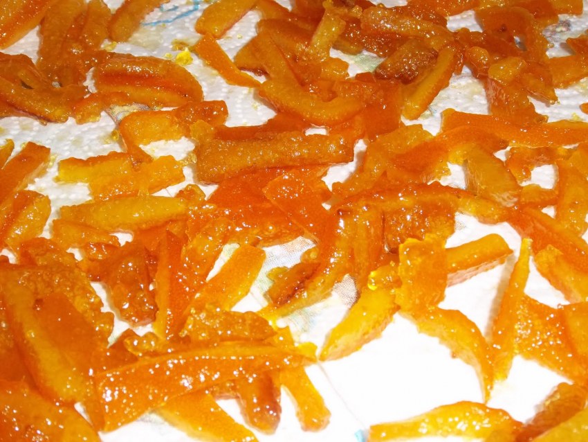 Цукаты из апельсиновой мякоти
