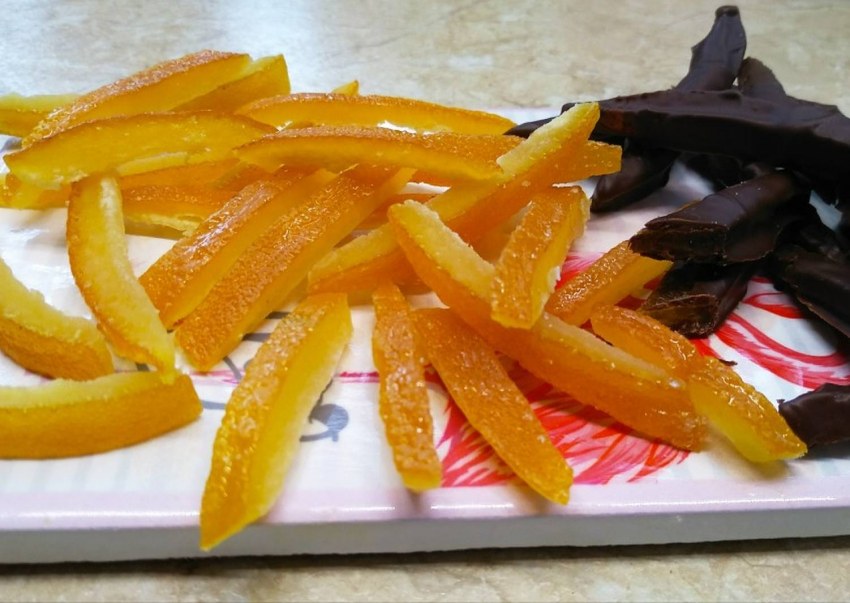 Цукаты из мандариновых корок
