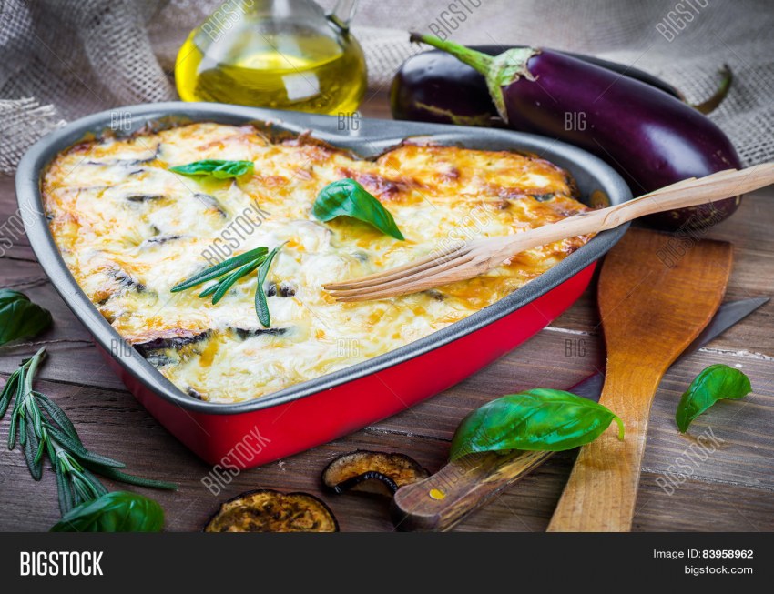 Запеканка с баклажанами и кабачками