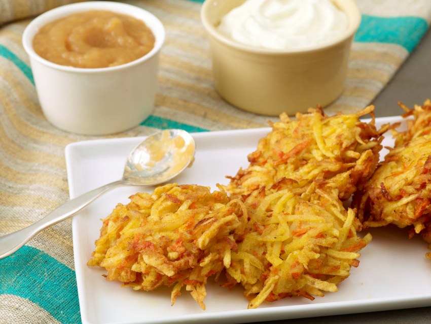 Драники с курицей